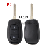 For Renault 3 button Key shell without logo,please choose the key blade