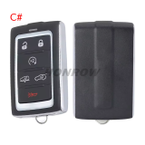 For Jeep 2+1/3+1/4+1/5+1 smart key shell