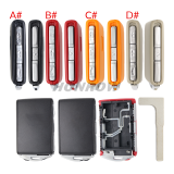 For Volvo 3+1 button smart Car Key Shell without logo ,please choose the color