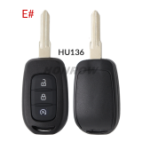 For Renault 3 button Key shell without logo,please choose the key blade