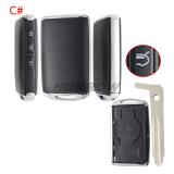 For Mazda 2/3/4 button smart remote key shell without logo