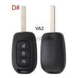 For Renault 3 button Key shell without logo,please choose the key blade