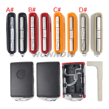 For Volvo 3+1 button smart Car Key Shell ,please choose the color