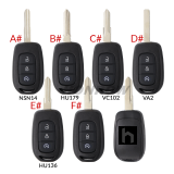 For Renault 3 button Key shell,please choose the key blade