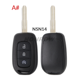 For Renault 3 button Key shell without logo,please choose the key blade