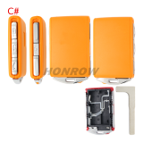 For Volvo 3+1 button smart Car Key Shell without logo ,please choose the color