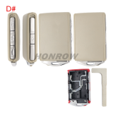 For Volvo 3+1 button smart Car Key Shell without logo ,please choose the color