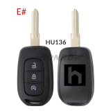 For Renault 3 button Key shell,please choose the key blade