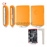 For Volvo 3+1 button smart Car Key Shell ,please choose the color