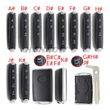 For Mazda 2/3/4 button smart remote key shell