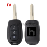 For Renault 3 button Key shell,please choose the key blade
