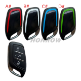 For MG 3 button remote key shell with emergency blade without logo