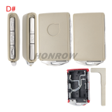 For Volvo 3+1 button smart Car Key Shell ,please choose the color