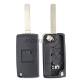 For Fiat 3 buton flip remote key blank with battery place VA2 blade