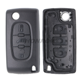 For Fi 3 buton flip remote key blank