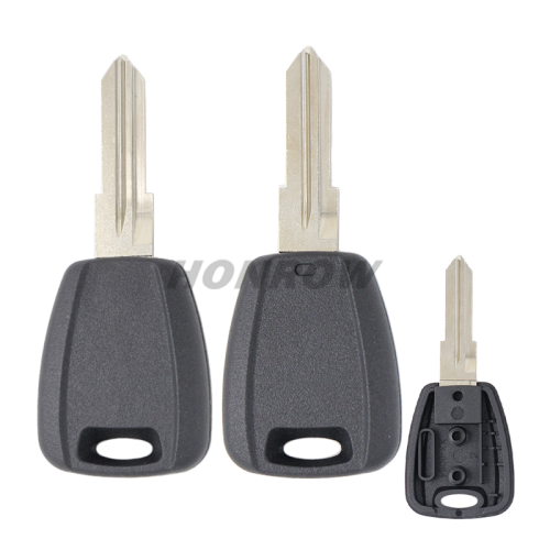 For Fiat transponder key blank black color