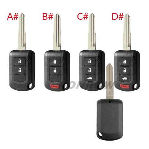 For Mitsubishi 2/2+1/3/3+1 button smart key blank