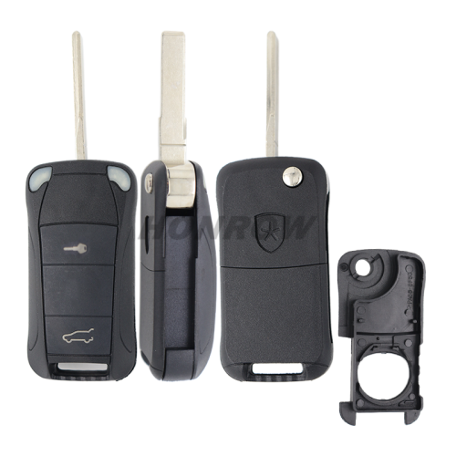 For Por Cayenne 2 button flip remote  key blank