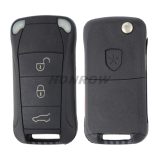 For Por Cayenne 3 button flip remote  key blank