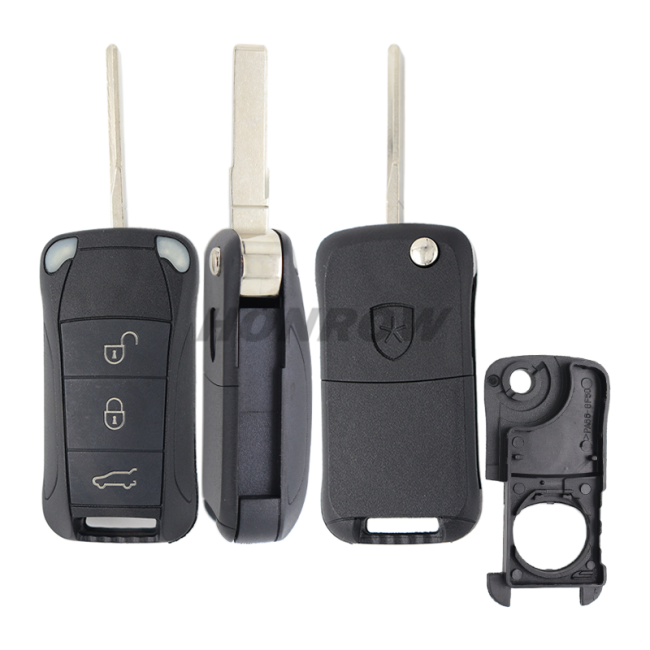 For Por Cayenne 3 button flip remote  key blank