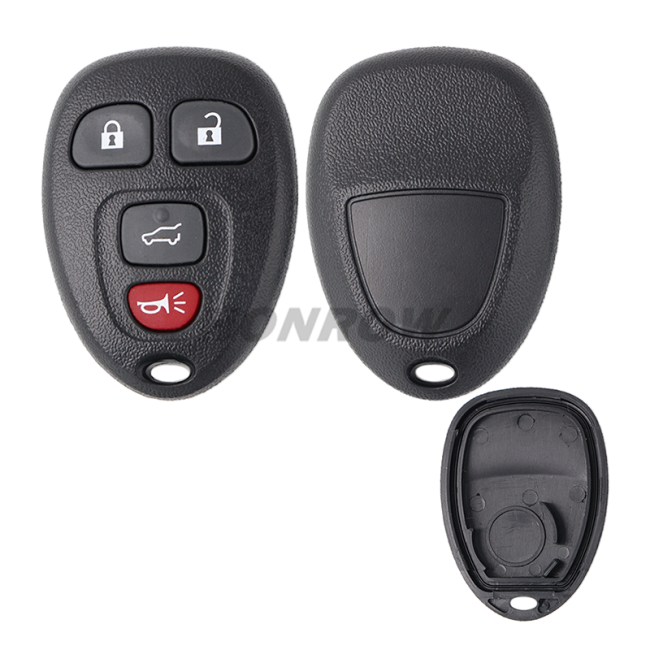 For GM 4 button remote key blank With Battery Place