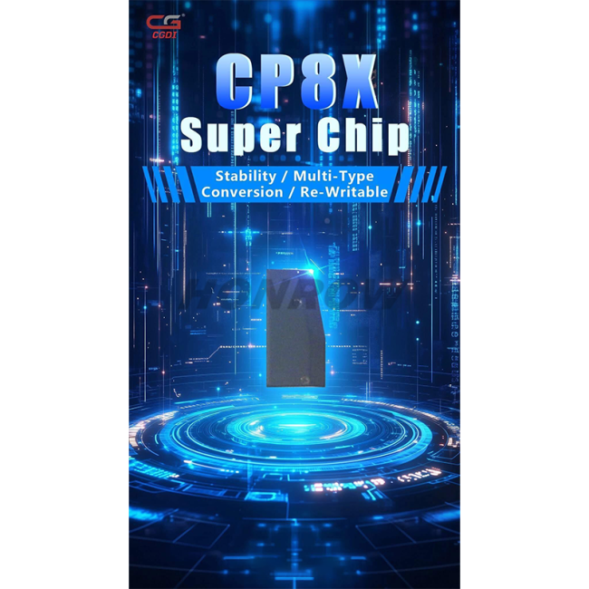 CGDI CP8X super chip for K2  it could be  Set as lD46 Set as ID4E 46_EXT Set as lD7938(ID47) Set as lD49 Set as lDDST80 Set as DST80_4D72G Set as lD4E Set as lD48 Set as IDTEMIC11 Set as IDTEMIC12 Set as IDMEGAMOS13 Set as lD4A Set as ID8A(H) Set it to 8A(blank) chip Set as lD4C
