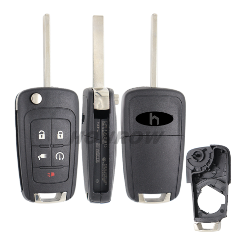 For Chevrolet 4+1 button smart remote key blank