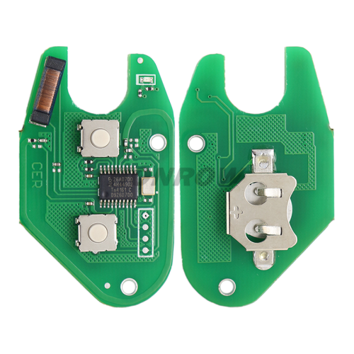 For Renault Clio, for Kangoo 2 button remote key with 433Mhz and ID46  PCF7947 (After 2000 year car)