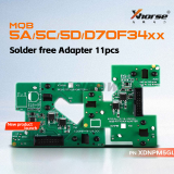 XHORSE XDNPM5GLSE MQB 5A/5C/5D/D70F34XX  Solder free Adapter 11pcs/set used with KEY TOOL PLUS and MULTI-PROG. 1. XDNP90 support R7F701406 2. XDNP89 support  R7F701407 3.XDNP91 support R7F701404/R7F701405 4.XDNP92 support R7F701402_B 5.XDNP93 support R7F701402_A 6.XDNP94 support R7F701401/R7F701421 5D 7.XDNP95 support R7F701401 8.XDNP97 support D70F3426_B 9.XDNP96 support D70F3426_C 10.XDNP98 support D70F3426_A 11.XDNP99 support D70F3423
