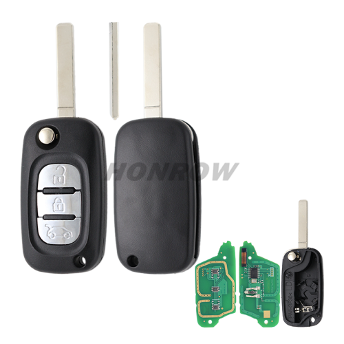 For Renault Modified 3 button remote key 7947 chip-434mhz