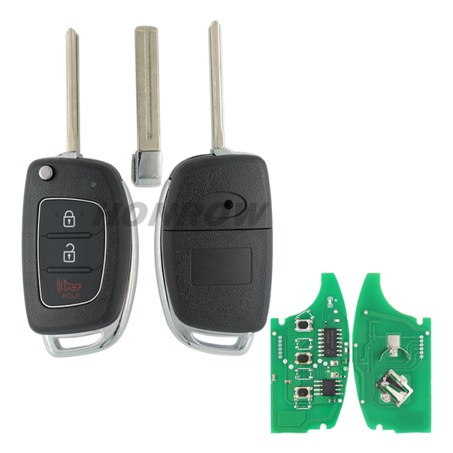 For Hyundai HB20 2+1 button remote key with 4A chip 433.92MHz  FCCID: 95430-R1100