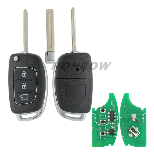 For Hyundai I20 3 button remote key with 7938X ID47 Chip 433MHz  P/N:95430-C7600 FCC ID: RKE-4F22