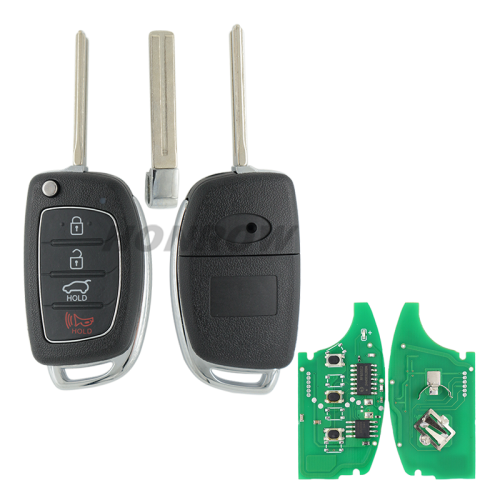 For Hyundai Tucson 3+1 button remote key with 7936 Chip 433MHz  FCCID:95430-2S700