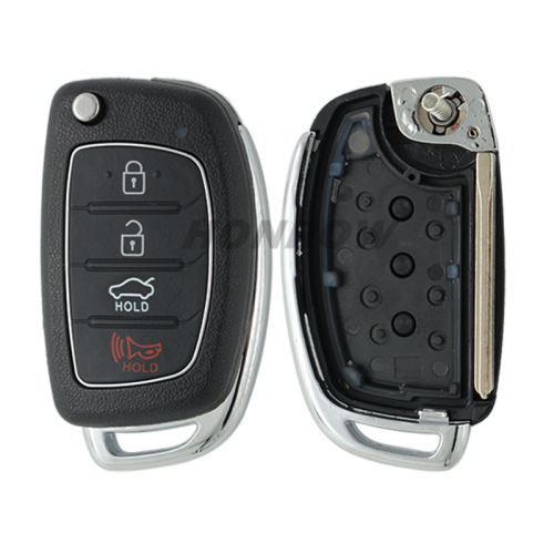 For Hyundai Sonata 3+1 button remote key with 4D60 chip 433MHz  P/N:95430-C1010 FCC ID: TQ8-RKE-4F16