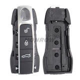 For Porsche 3+1button remote key blank with emmergency key blade