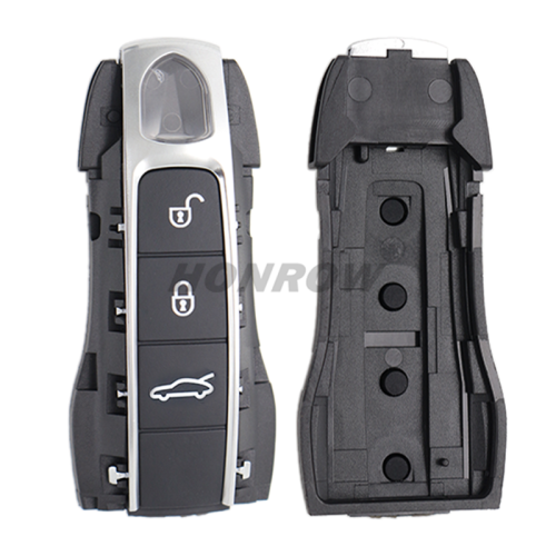 For Porsche 3+1button remote key blank with emmergency key blade