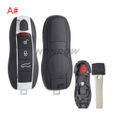 For Porsche 3/3+1 button  remote key blank