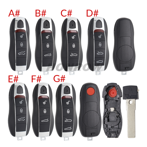 For Porsche 3/3+1 button  remote key blank