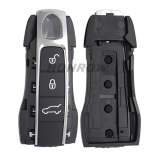 For new Porsche 3 button remote key blank with emmergency key blade