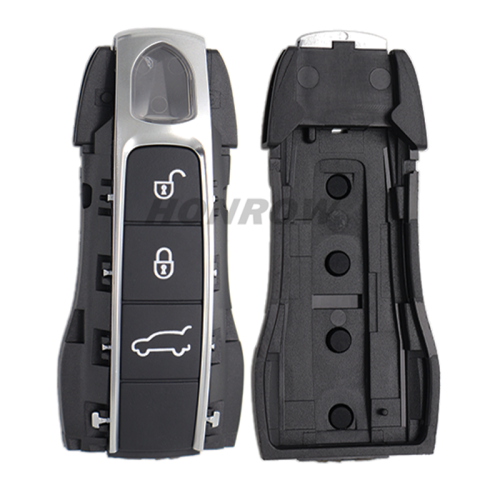 For new Porsche 3 button remote key blank with emmergency key blade