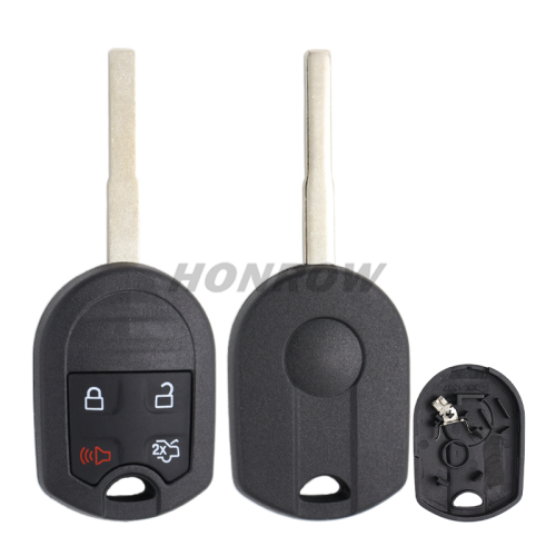 For Ford 4 buton remote key shell with HU101 key blade enhanced version