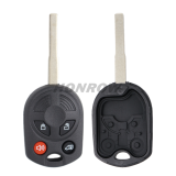 For GTL Ford 4 buton remote key shell with H72 key blade enhanced version