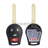 For Nis 3+1 button remote key blank