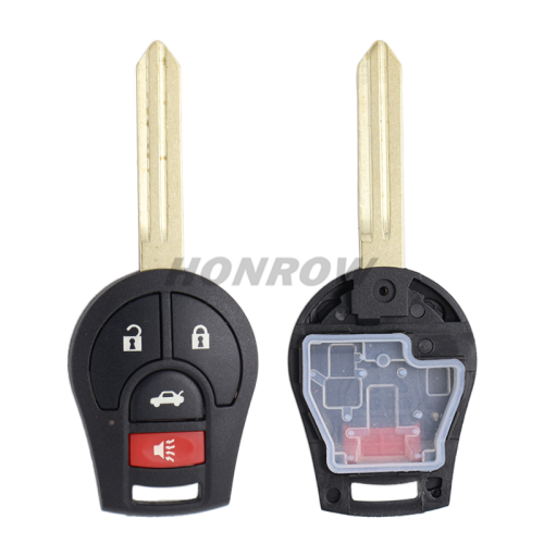 For Nis 3+1 button remote key blank