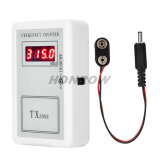 250-450 MHZ Handheld Digital Frequency Meter Counter Wireless Remote Control Tester Tools Digital Frequency Meter Tester Working Voltage: DC 7.5-10 V or 6F22 Working current: 51mA Standby current: 40mA Test coverage: 250-450 MHZ Test Distance: 10 cm