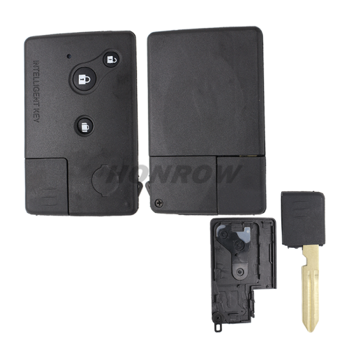 For Nissan 3 button smart card key shell