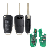 For Audi Keyless MQB 3B flip remote key with ID48 chip 315MHZ  8V0837220D/8 V0837220 8V0837220G 2012-2019 AudiA3S3