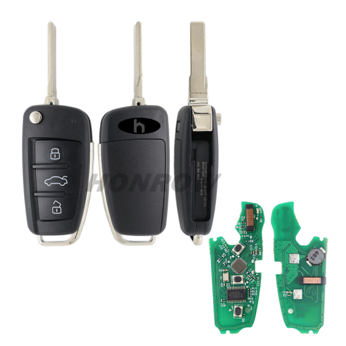 For Audi Keyless MQB 3B flip remote key with ID48 chip 315MHZ  8V0837220D/8 V0837220 8V0837220G 2012-2019 AudiA3S3