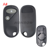 For Honda 2/2+1/3+1 button  remote key blank with battery clamp