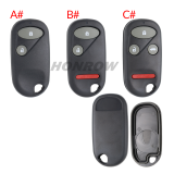 For Honda 2/2+1/3+1 button  remote key blank without battery clamp